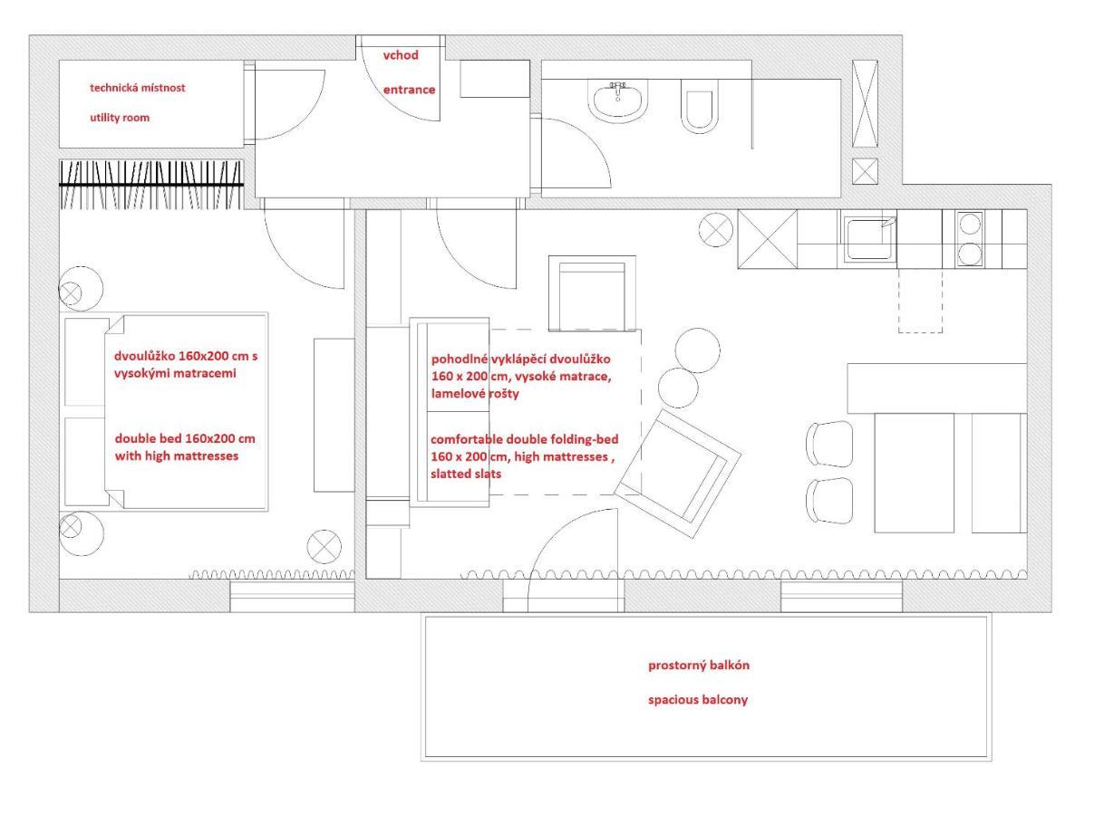 Apartman Plesivec U Sjezdovky อาเบอร์ตามี ภายนอก รูปภาพ